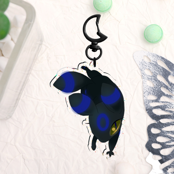 POKEMON | Shiny Umbreon Glitter Double-Sided Acrylic Charm Clear
