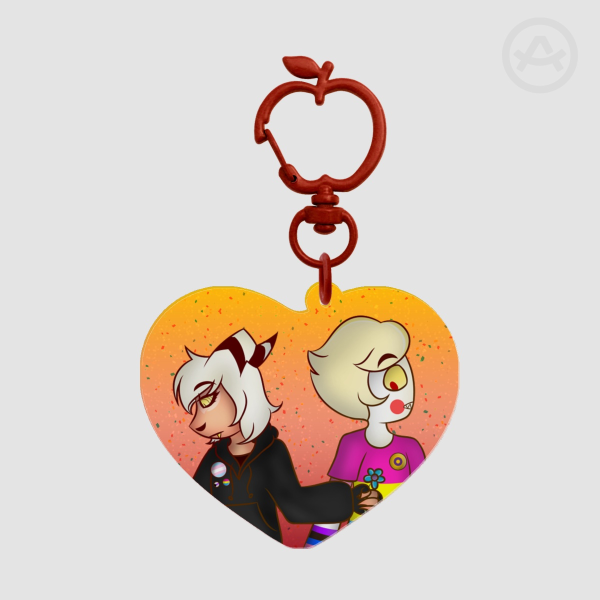 RodeoApple Colored Edge Acrylic Keychains