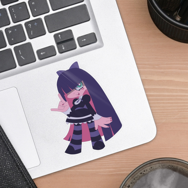 PANTY AND STOCKING | Stocking Anarchy Vinyl Weatherproof Sticker Clear Back