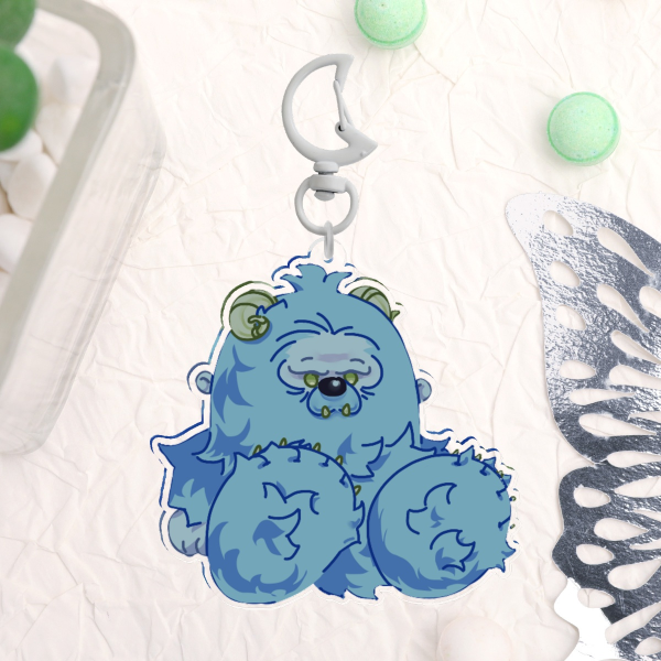CRYPTID | Yeti Double-Sided Acrylic Charm Clear
