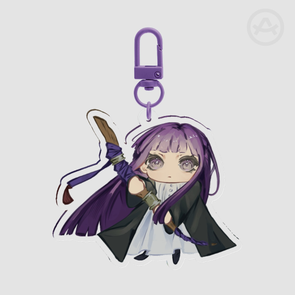 Chibi Fern Clear Acrylic Keychain • Frieren: Beyond Journey's End