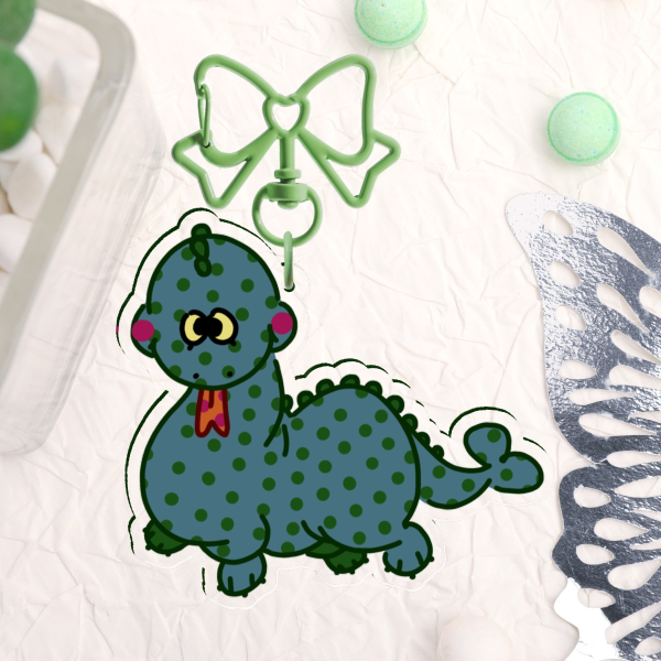 CRYPTID | Nessie Double-Sided Acrylic Charm Clear
