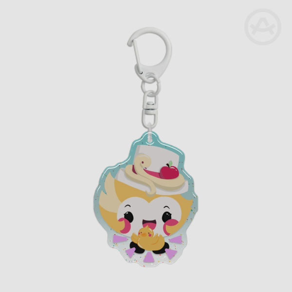 Chibi Lucifer Epoxy Glitter Acrylic Keychains