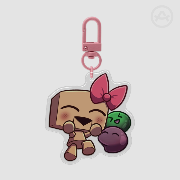 Blockhead & Slimes Keychain