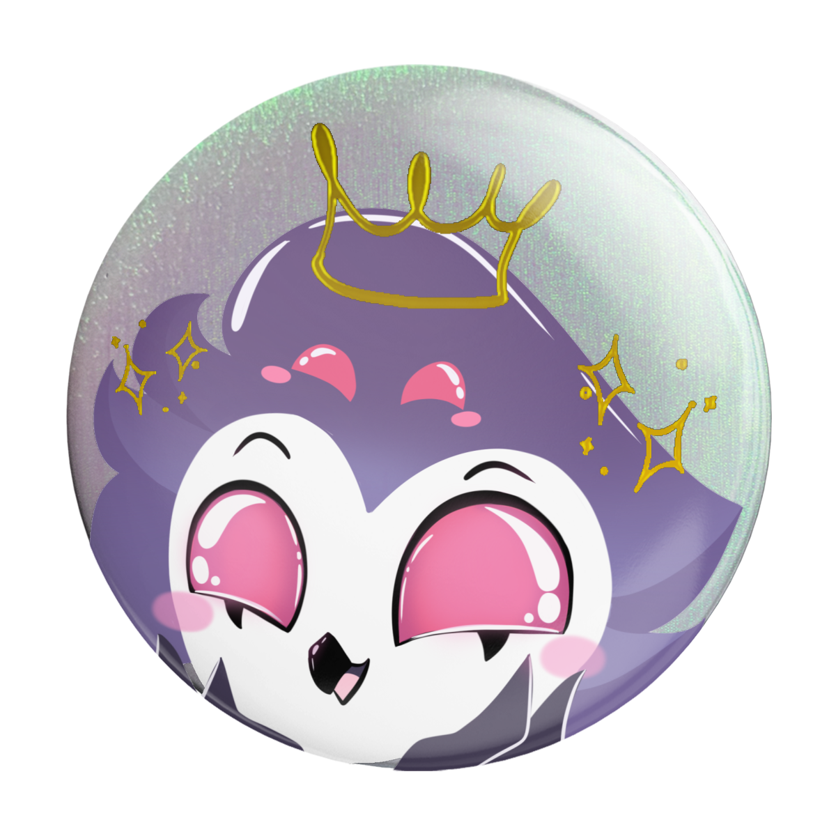 Chibi Stolas - Foil Holographic Round Badge