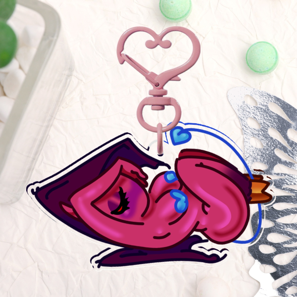DEMON | Succubus Double-Sided Acrylic Charm Clear