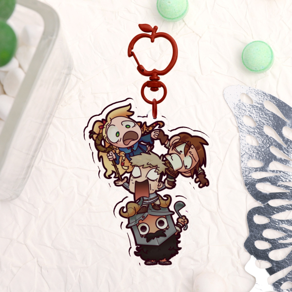 DUNGEON MESHI | Group Double-Sided Acrylic Charm Clear