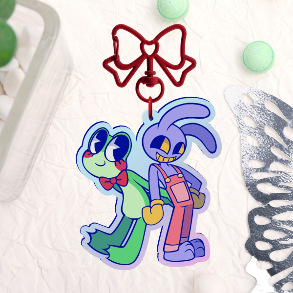 RibbitRabbit (Rainbow Acrylic Keychains)