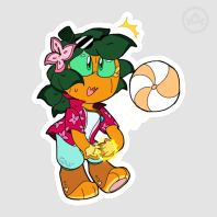 Summertime Quincy: Volleyball Die Cut Stickers