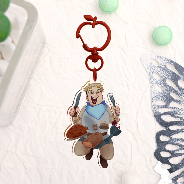 DUNGEON MESHI | Laios Double-Sided Acrylic Charm Clear
