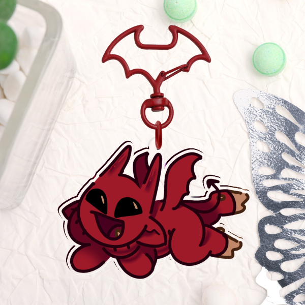 DEMON | Imp Double-Sided Acrylic Charm Clear