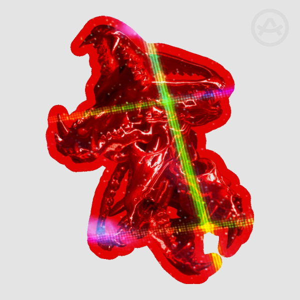 Red Skull Sticker