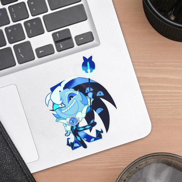 COOKIE RUN KINGDOM | Shadow Milk Cookie Vinyl Weatherproof Sticker Clear Back