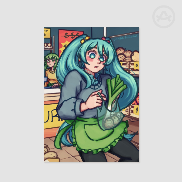 Hatsune Miku verdulera Poster Printing