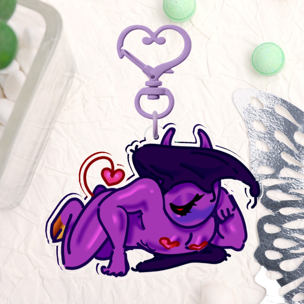 DEMON | Incubus Double-Sided Acrylic Charm Clear