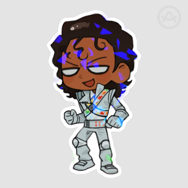 Captain EO holographic sticker