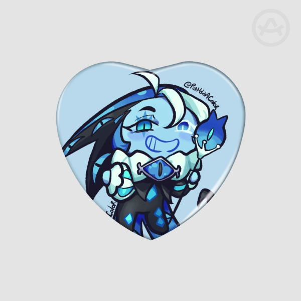 Heart Shape Holographic Badges