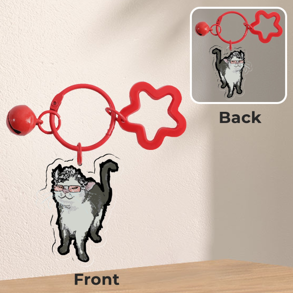 Knife Cat Daniel - Clear Acrylic Keychains
