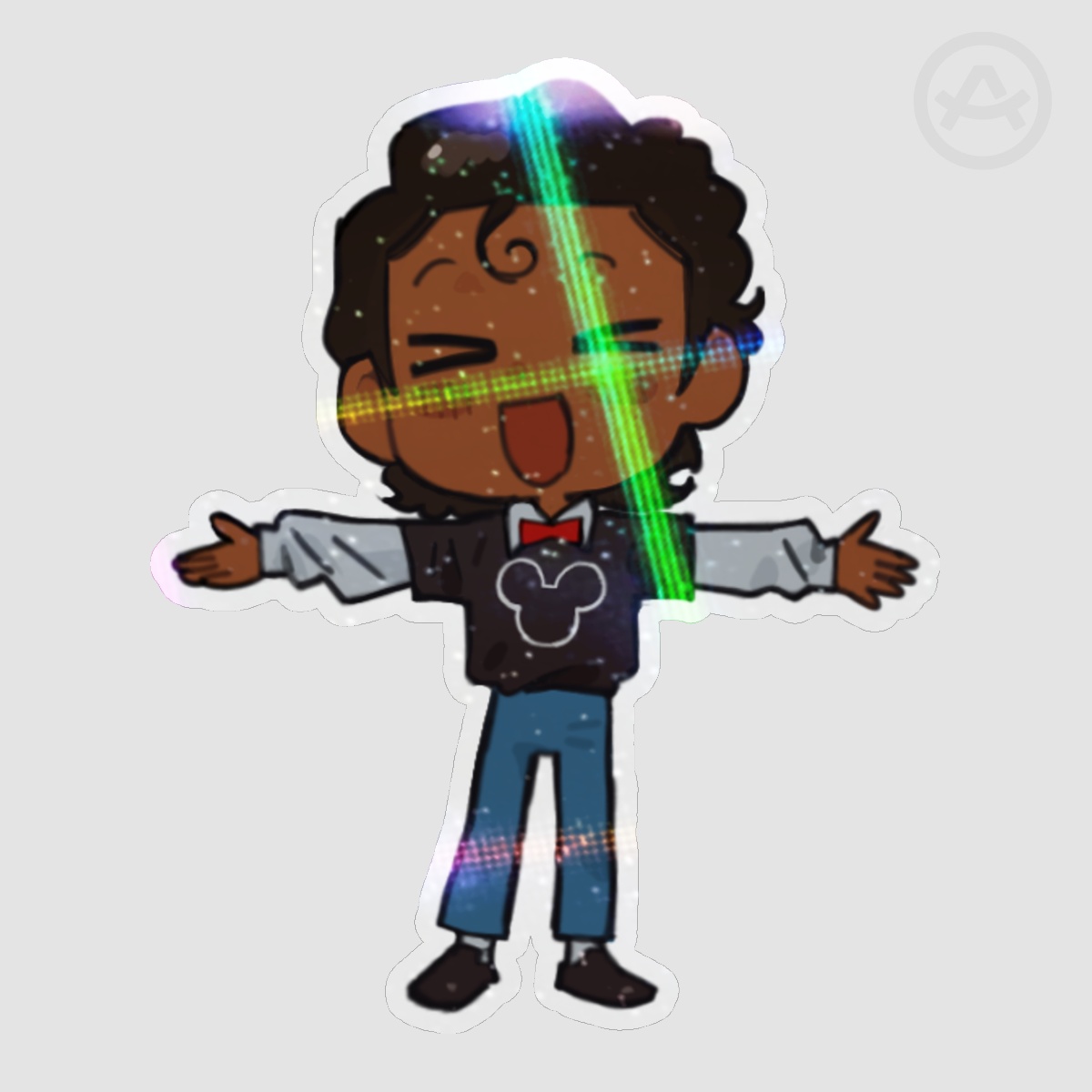 MJ Disney holographic sticker