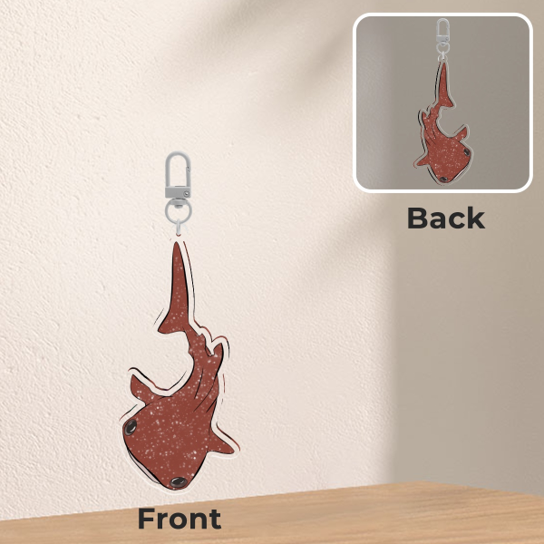 Whale Shark Clear Acrylic Keychain