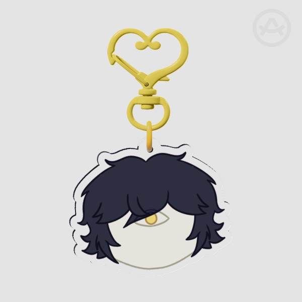 Mr. Agafonov Double-Sided Clear Acrylic Keychain