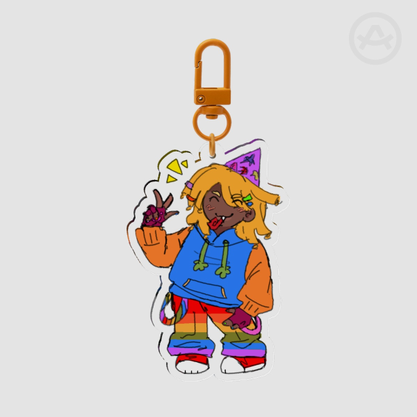 humanized poob keychain