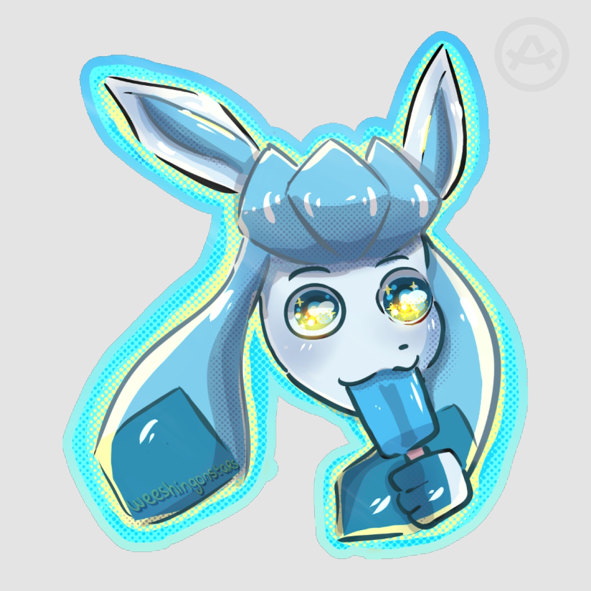 Glaceon Pokemon Sticker