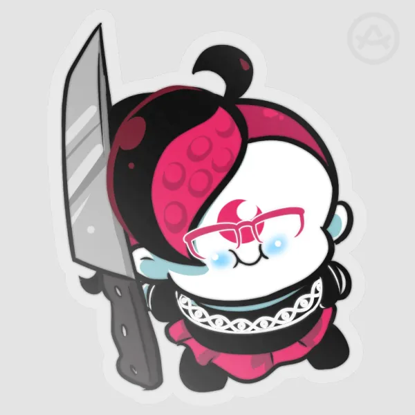 MelleD Knife PET Vinyl Die Cut Stickers