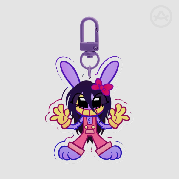 Jax (bow + hair) The Amazing Digital Circus (TADC) keychain