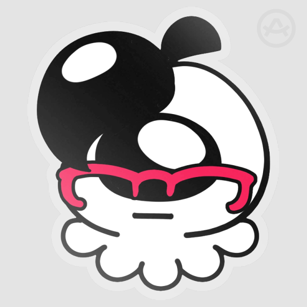 Octism Creature Clear PET Vinyl Die Cut Stickers
