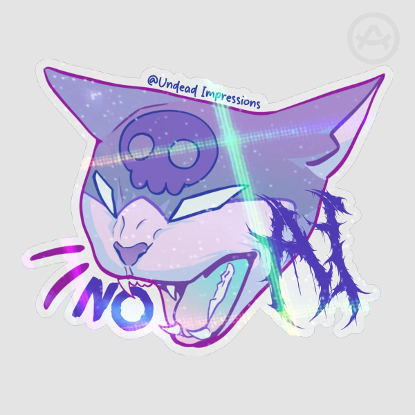 anti AI gothic sticker