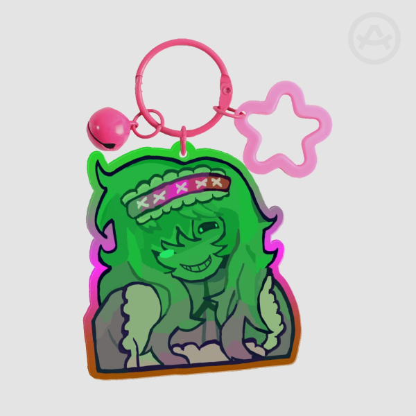 unpleasant moe maid keychain