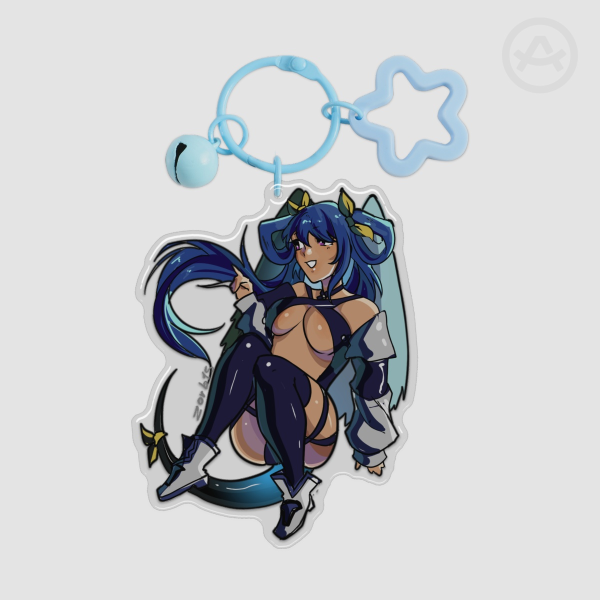 Dizzy Epoxy Clear Acrylic Keychain