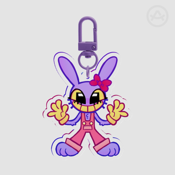 Jax (bow) The Amazing Digital Circus (TADC) keychain
