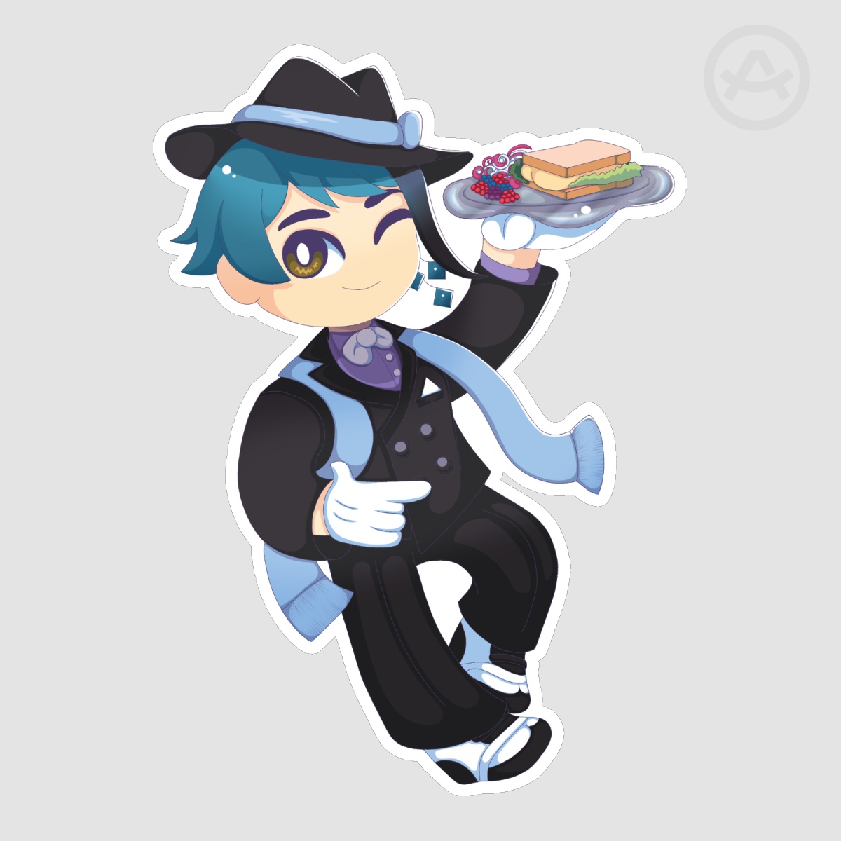 Jade Leech Matte Die Cut Sticker