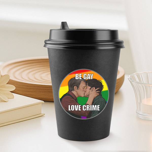 Hannigram Sticker- BE GAY LOVE CRIME