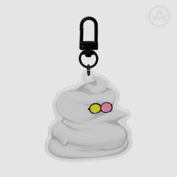 Spamton Insulation Foam Clear Acrylic Keychains