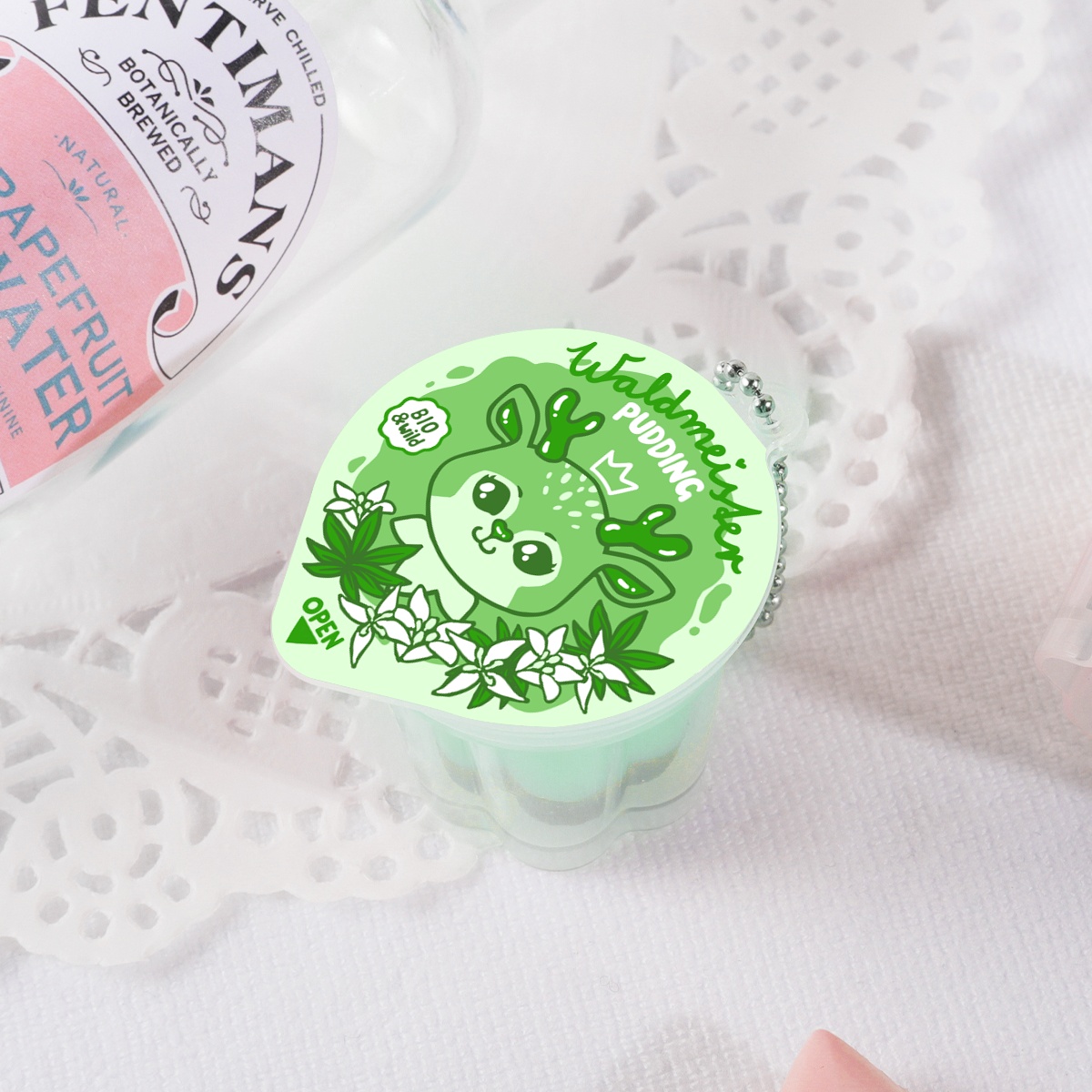 Squishy Pudding Jelly Keychain "Woodruff"