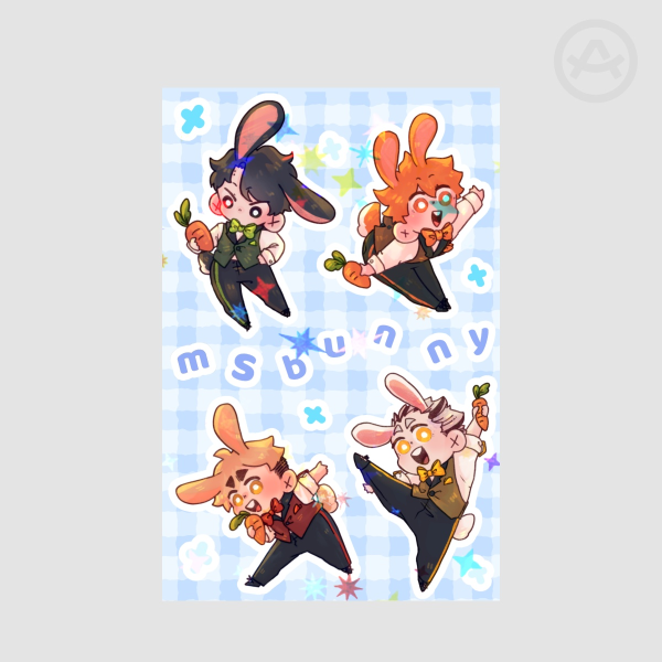 MSBunny sticker sheet