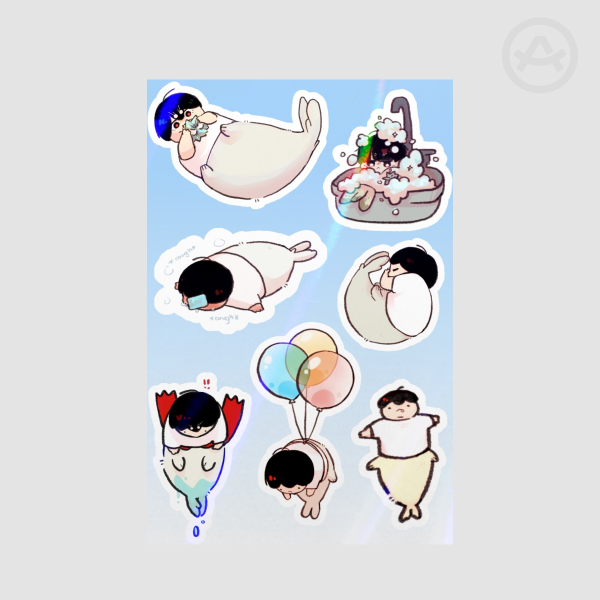 Sealvan sticker sheet