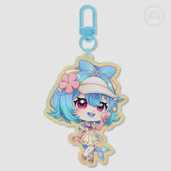 Lazuli Wooden Keychain