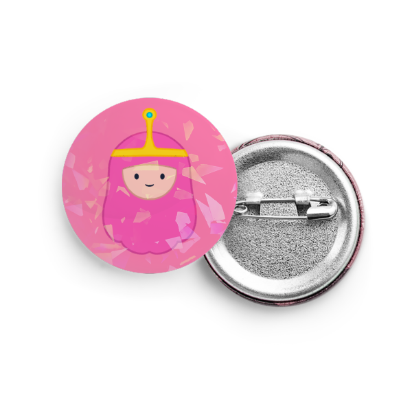 Adventure Time Button Pins - Princess Bubblegum