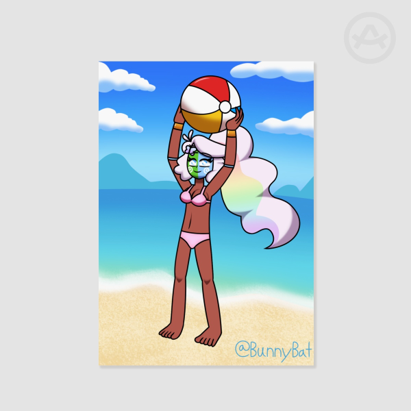 Terra At The Beach Poster