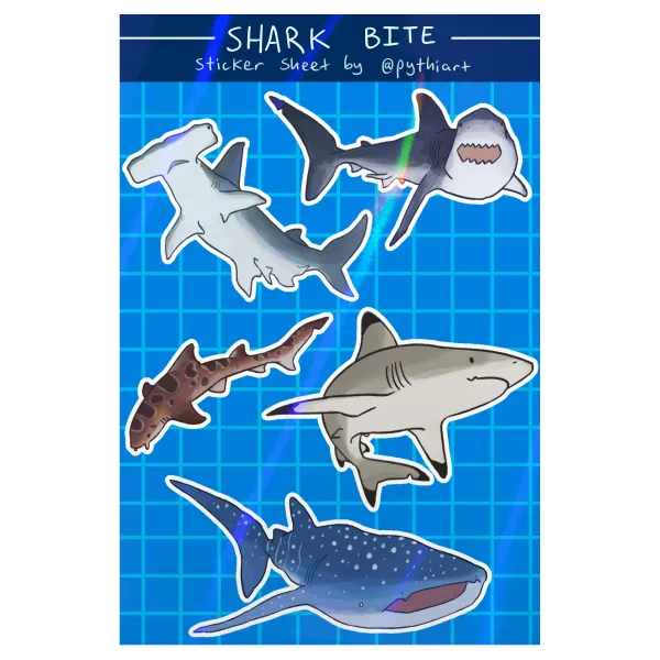 Shark Bite - Sticker Sheet