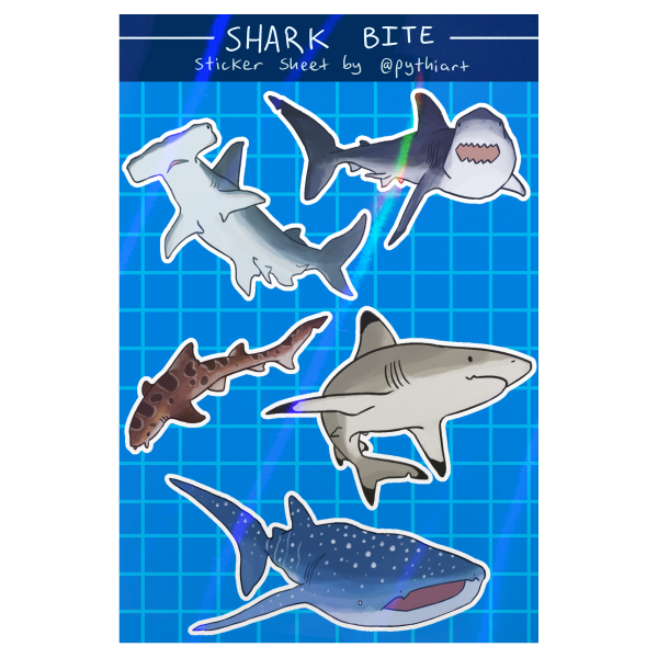 Shark Bite - Sticker Sheet