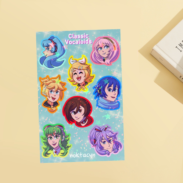 Classic Vocaloid Paper Sticker Sheet