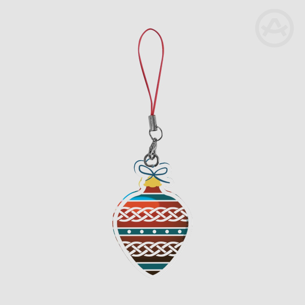 Celtic Christmas Knotwork ornament Acrylic Keychain/Charm