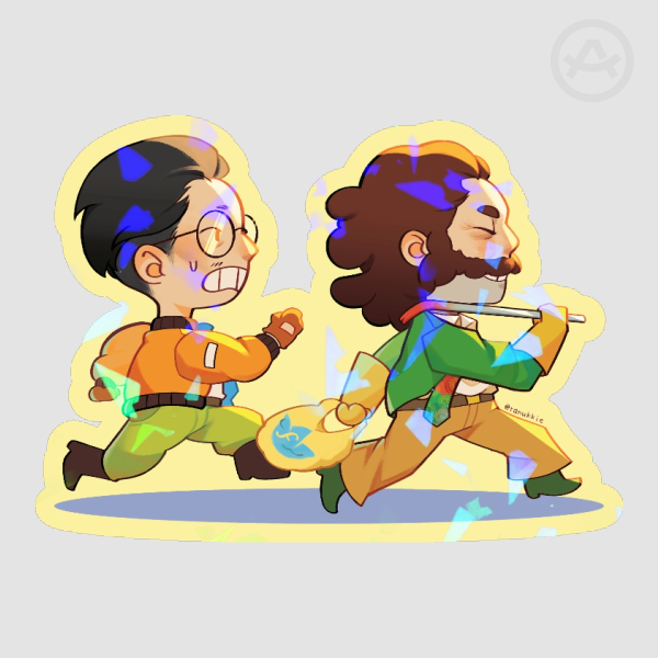 [DISCO ELYSIUM] Harry & Kim Holo Sticker
