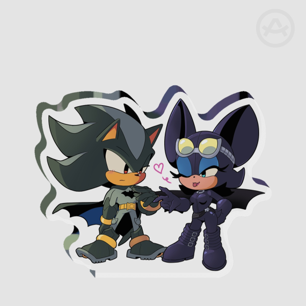 Shadouge Bat x Cat Thick Acrylic Stand No Base - 0.27"(70mm), 0.39"(10mm)