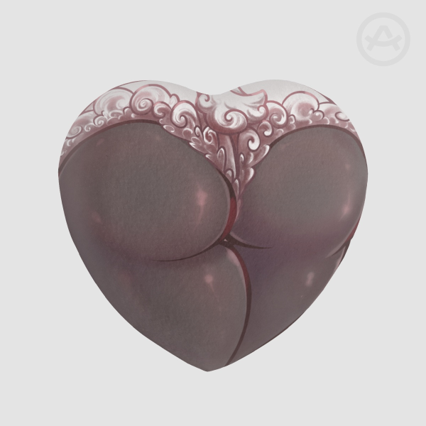 Ewen Rear heart Shape Plush Badge